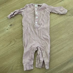 Mauve Kate Quinn button down romper 3-6 months